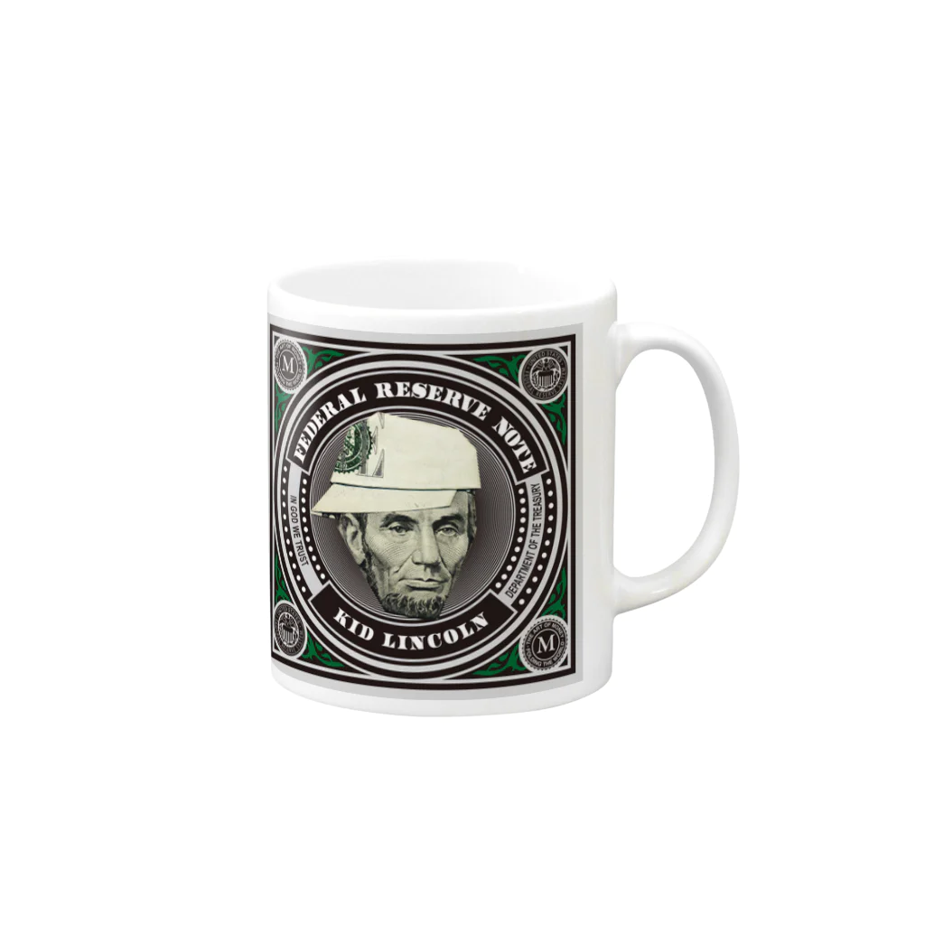 FickleのKID LINCOLN Mug :right side of the handle