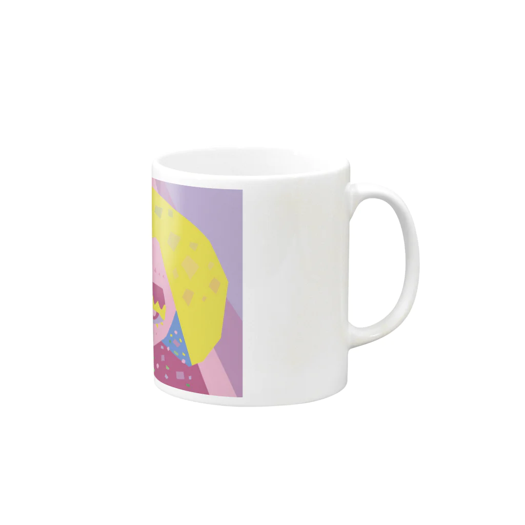 nmknのパンパカパン Mug :right side of the handle