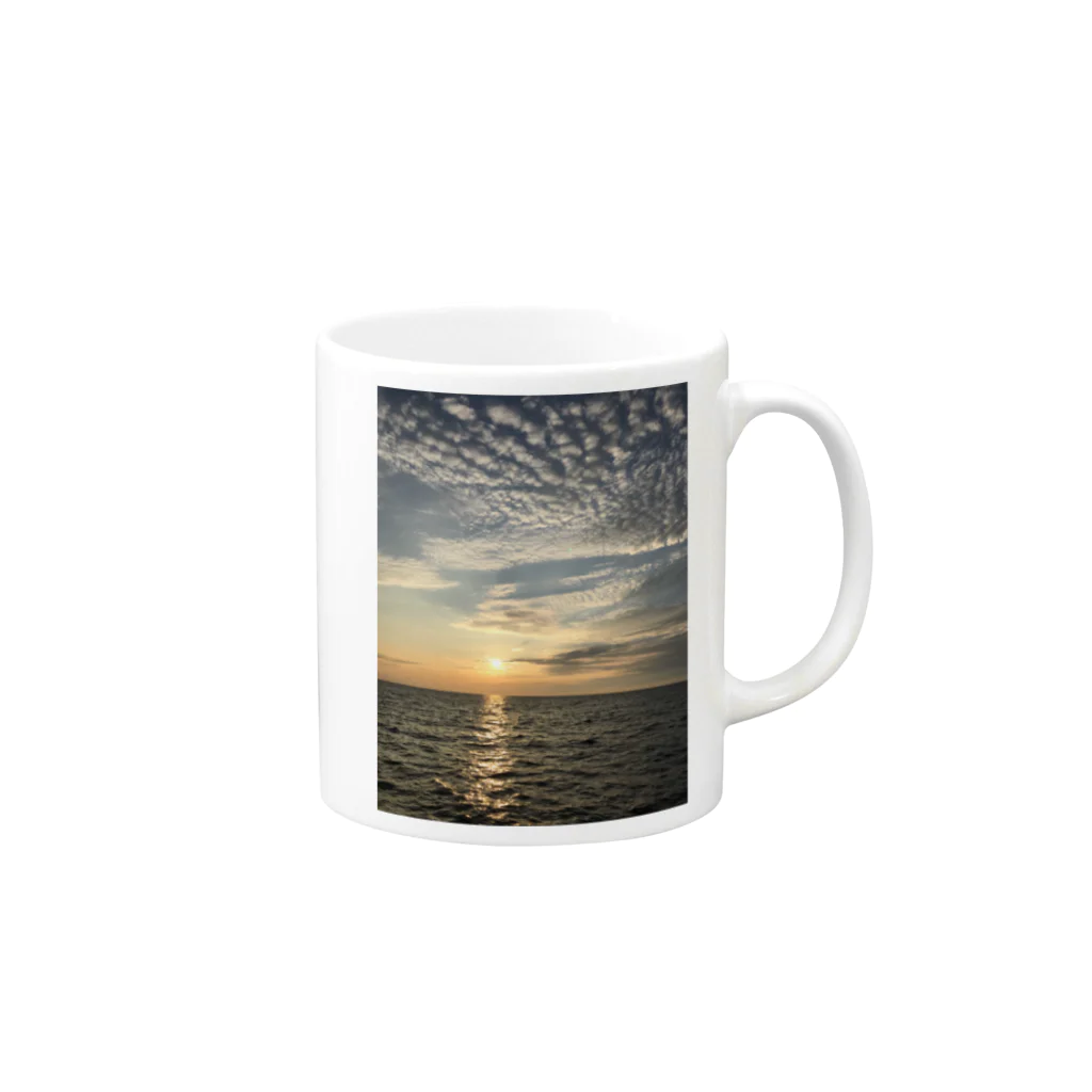 PYOKONのあの夏の日の夕暮れ Mug :right side of the handle