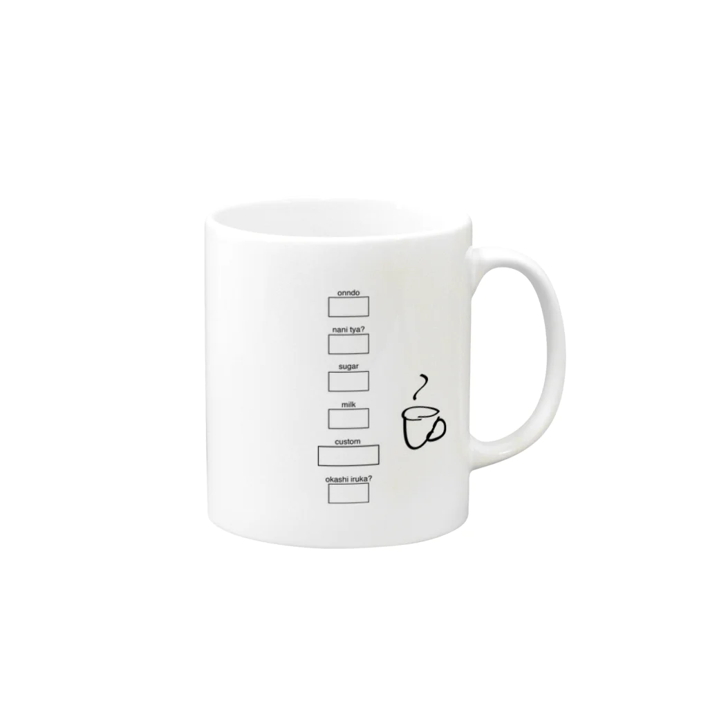 ۞ゆーえす۞のドリンクIDらしきもの Mug :right side of the handle