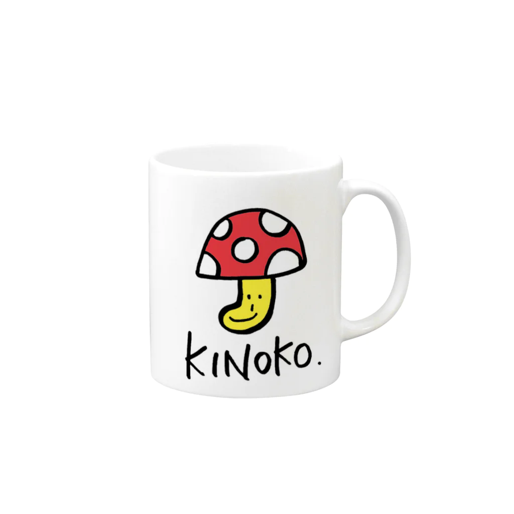 まらびやのKINOKO. マグカップの取っ手の右面