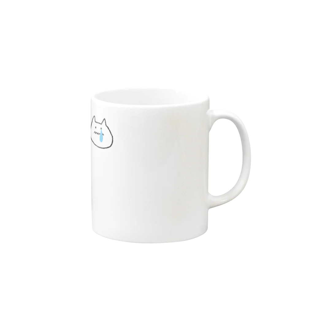 デラシャンのねこセット Mug :right side of the handle