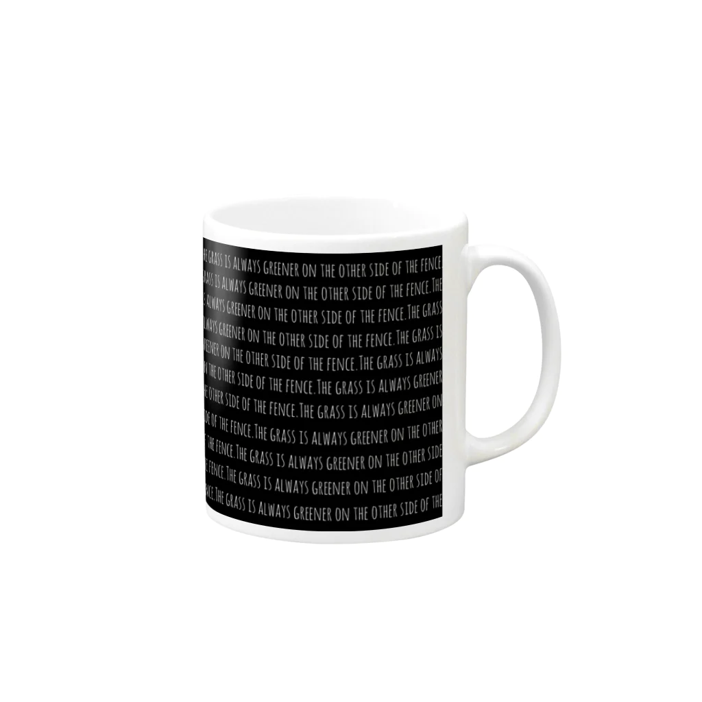 goriの英語の慣用句的なもの Mug :right side of the handle