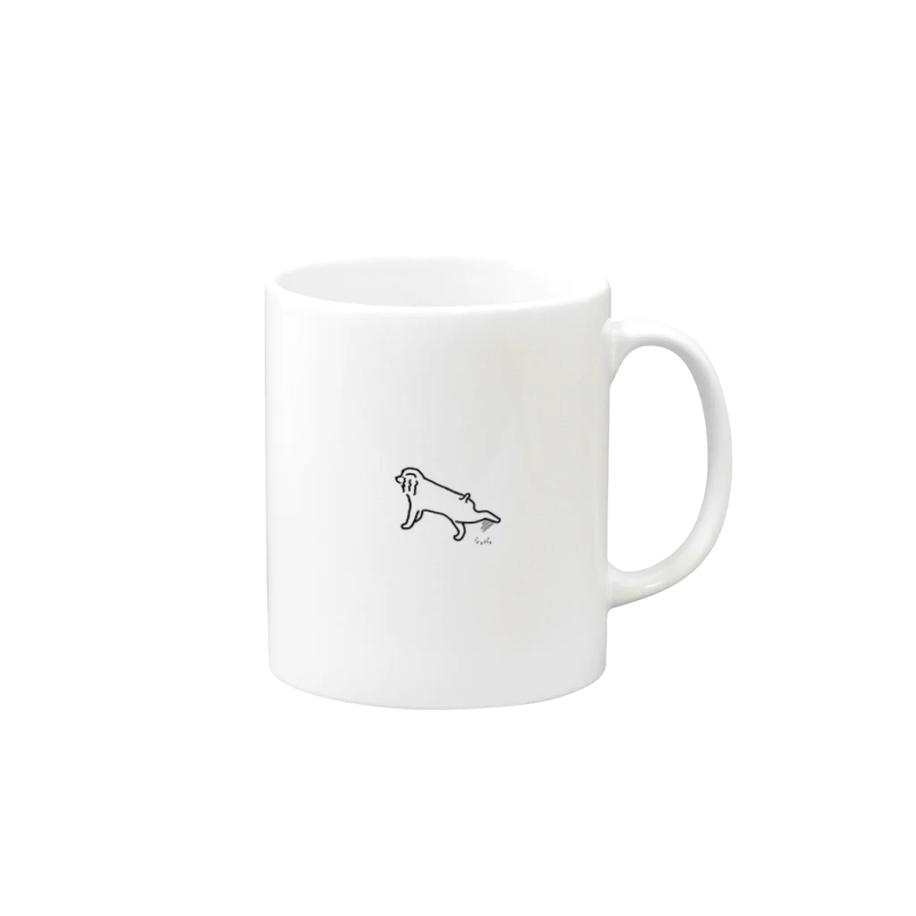 アメコカのイヴ・ロイ・ルイの足をジュパッとさせてるアメコカ  Mug :right side of the handle