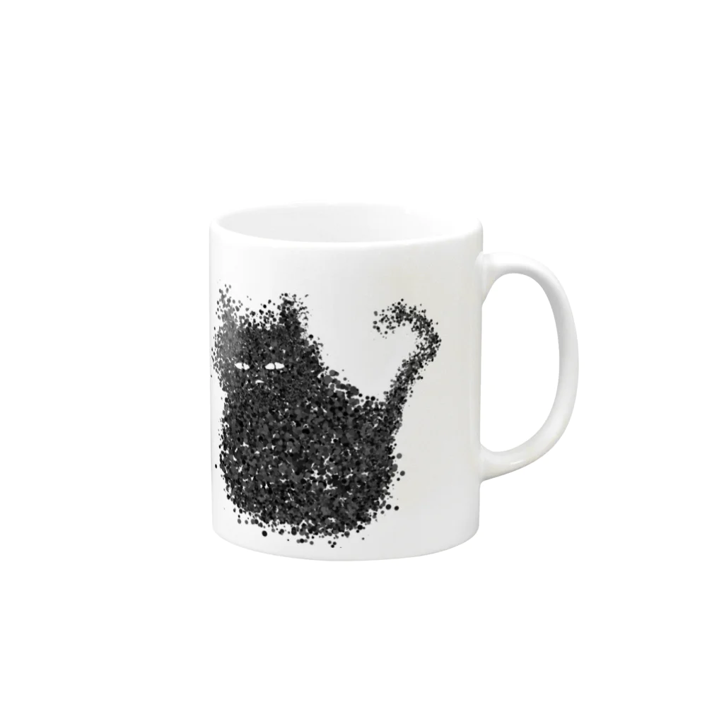 kawakameのつぶつぶねこちゃん Mug :right side of the handle