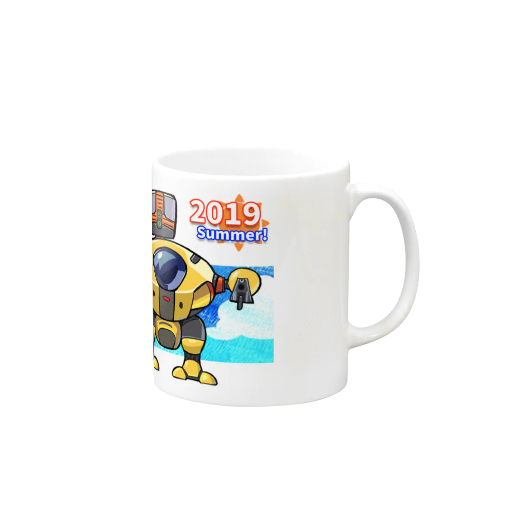 たかのゲームチャンネル 公式グッズストアの令和元年！イイ夏限定グッズぅ♪  Mug :right side of the handle