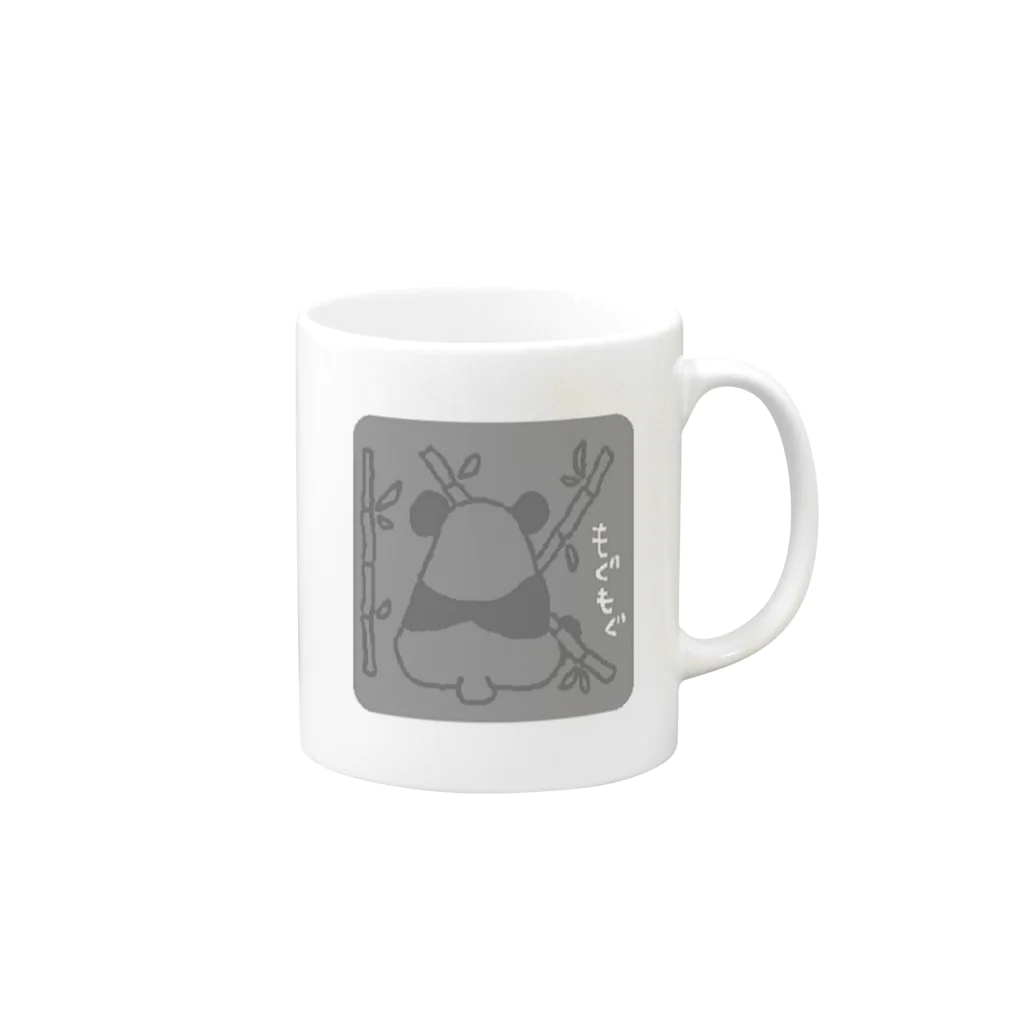 CO-ZOOのぱんだお食事中 Mug :right side of the handle