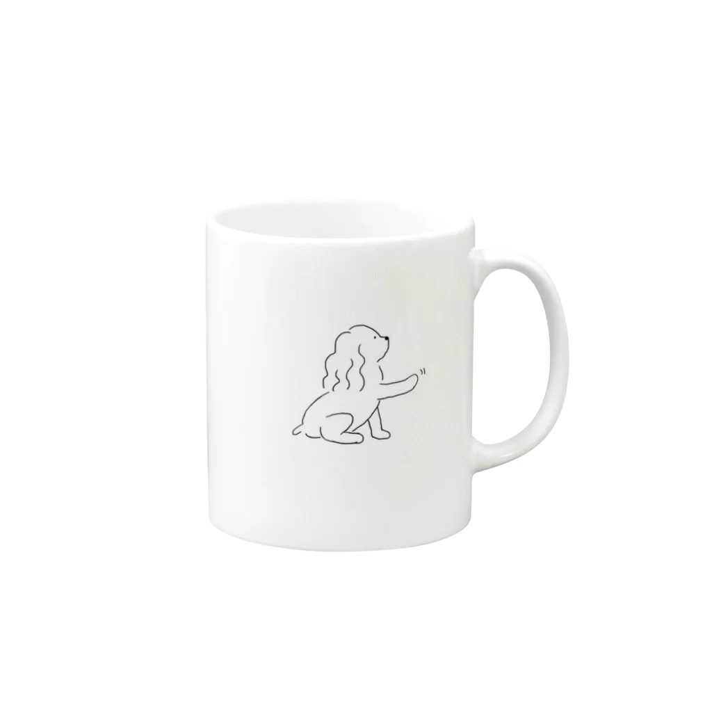 アメコカのイヴ・ロイ・ルイのかまってTシャツ Mug :right side of the handle