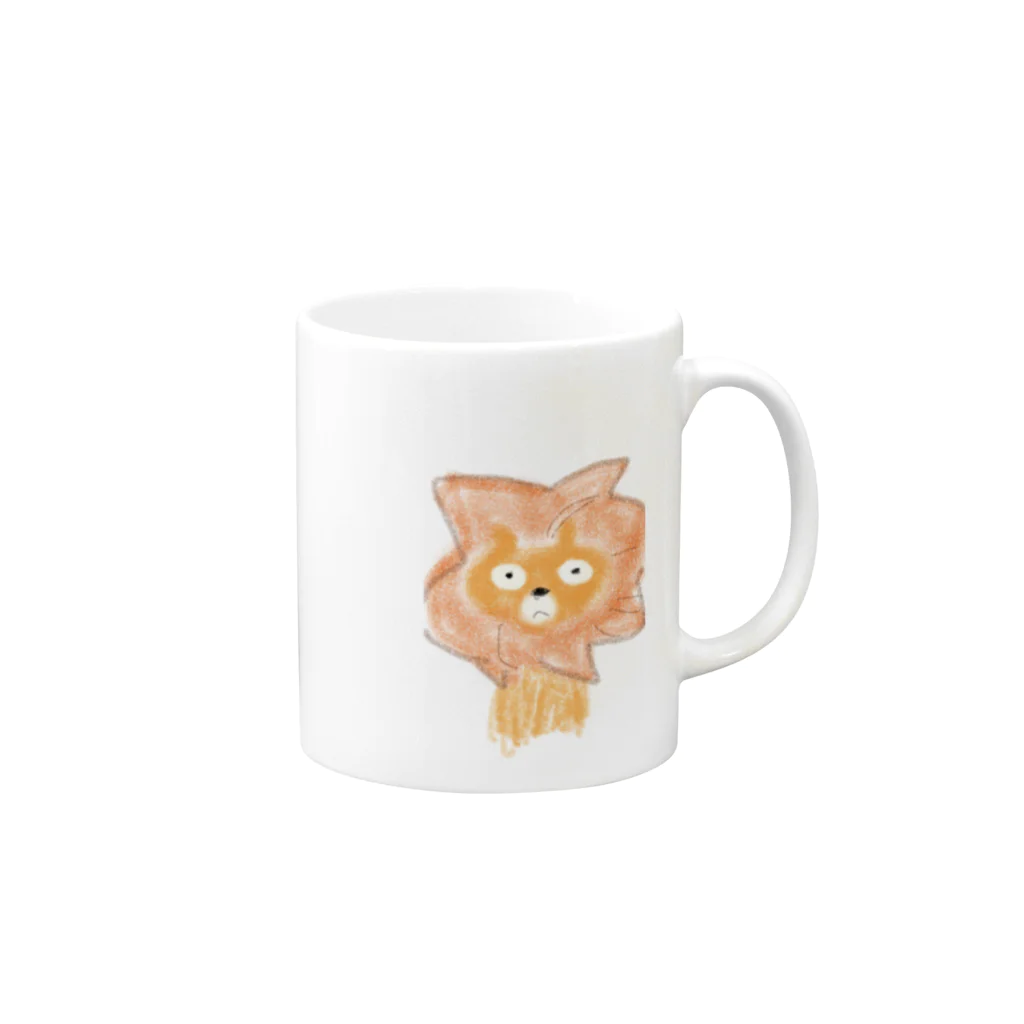 じょじょしょっぷのらいおんくん Mug :right side of the handle