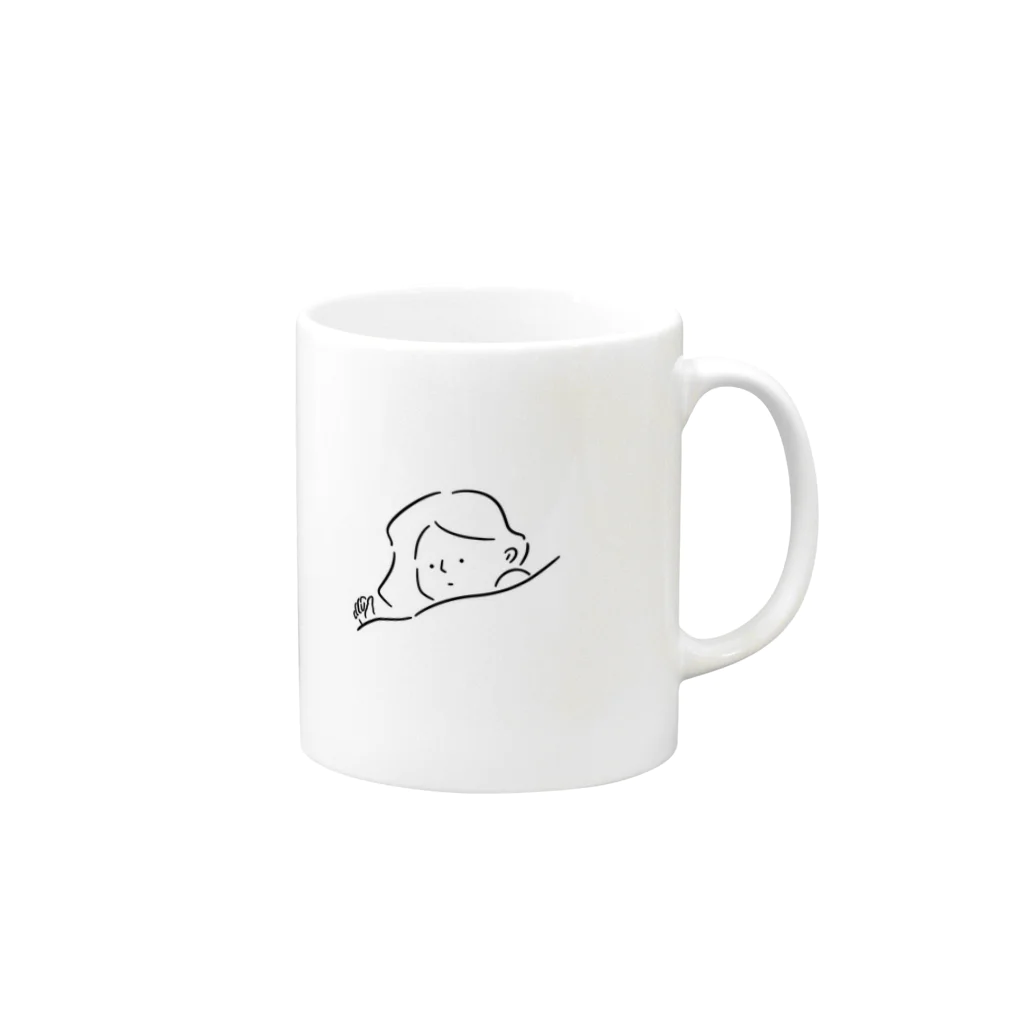 makototonoのsleep Mug :right side of the handle