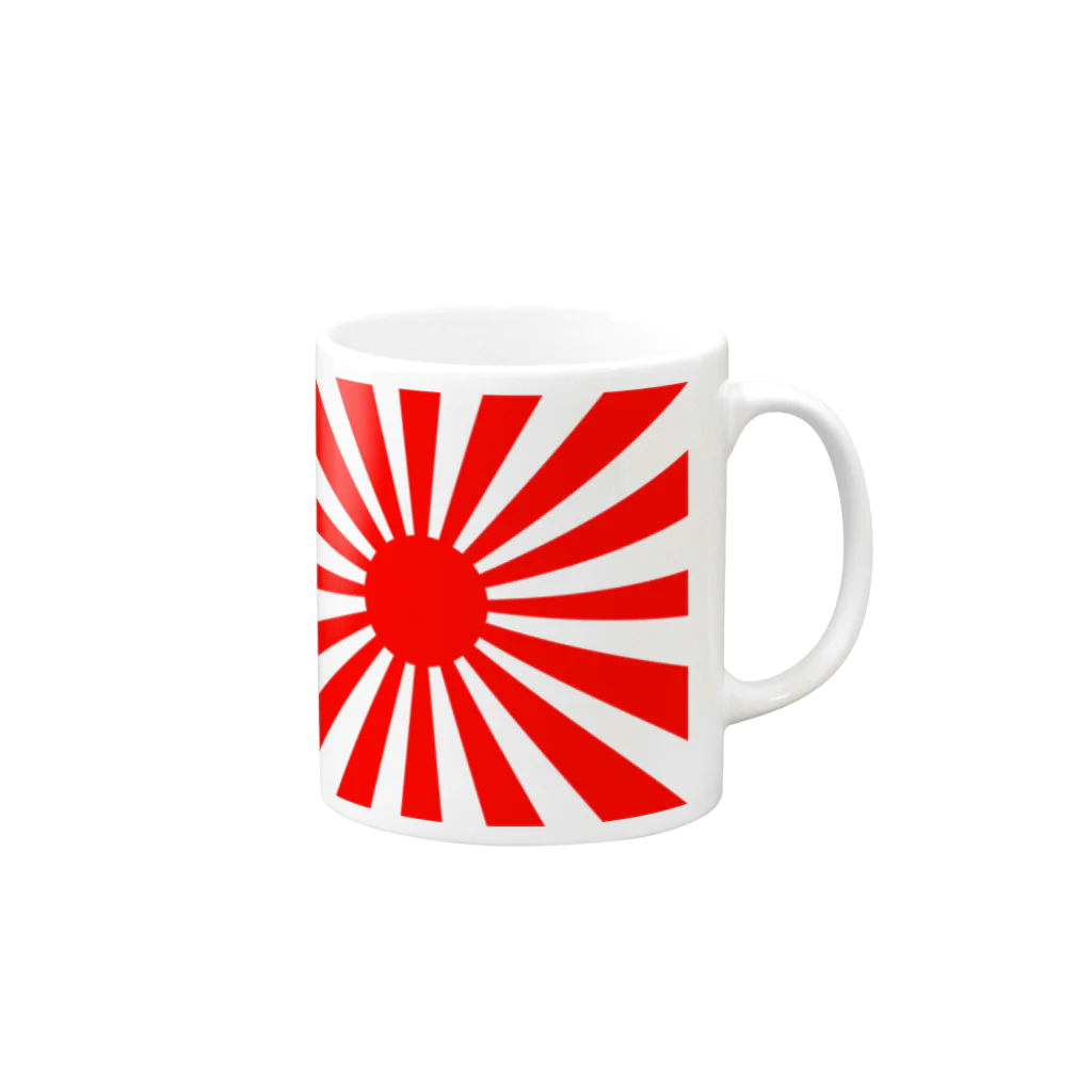 旭日ショップの【大和魂！】旧旭日旗グッズ Mug :right side of the handle