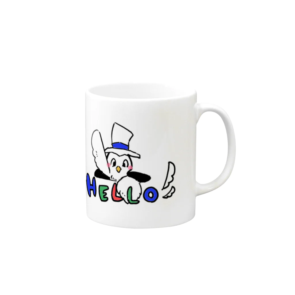 てくてくハットのてくてくハット Mug :right side of the handle