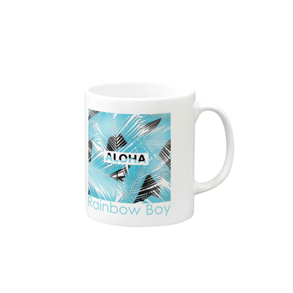 虹色ボーイの虹色ボーイ(Summer) Mug :right side of the handle