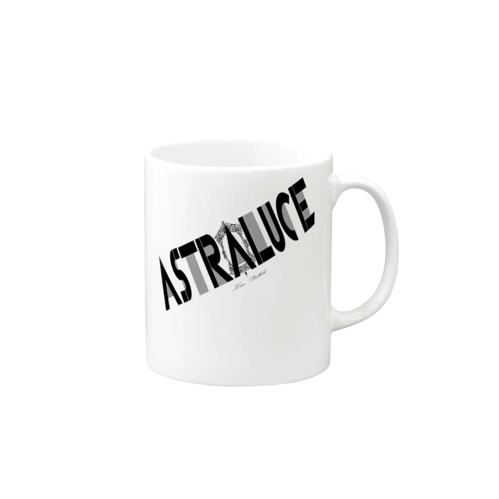 ASTRALUCEのASTRALUCE LOGO Line Mug :right side of the handle