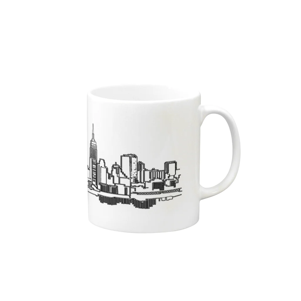 CABINWONDERLANDのNew York Skyline Mug Mug :right side of the handle