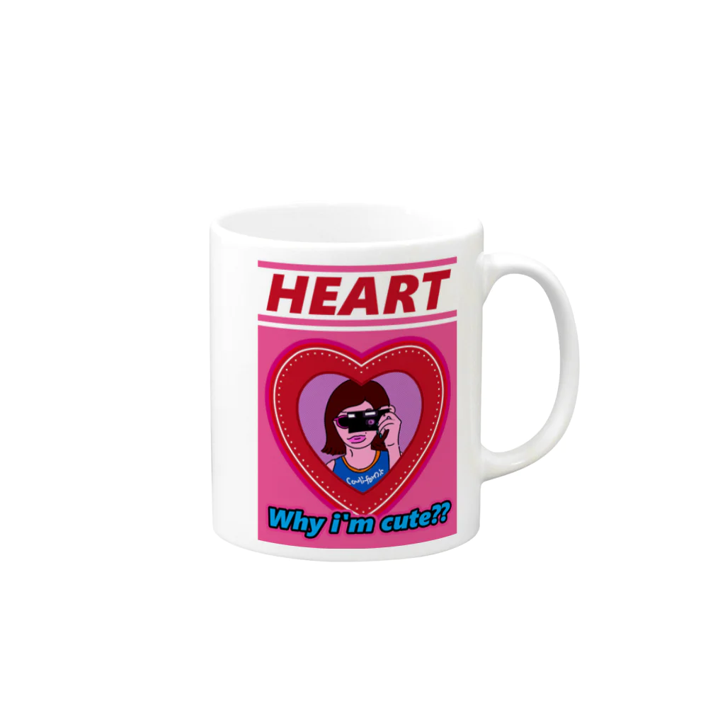 Rina TakahashiのHEART♥HEART♥HEART♥HEART♥ マグカップの取っ手の右面