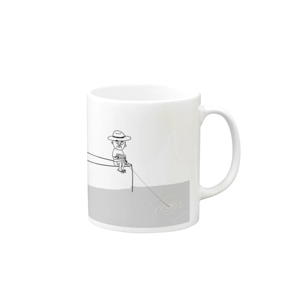 こいしさんの大物釣れたよ Mug :right side of the handle