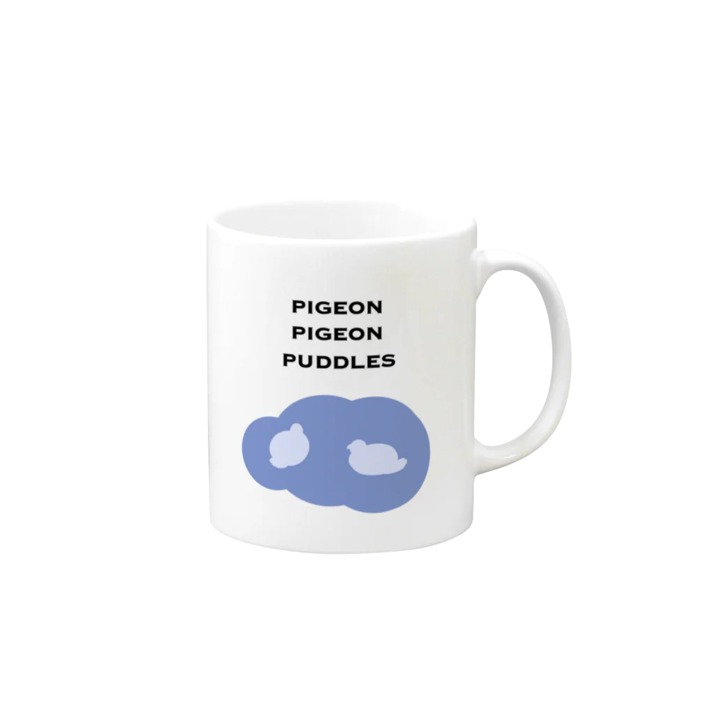 PIGEON PIGEON PUDDLESのP.P.P. Mug :right side of the handle