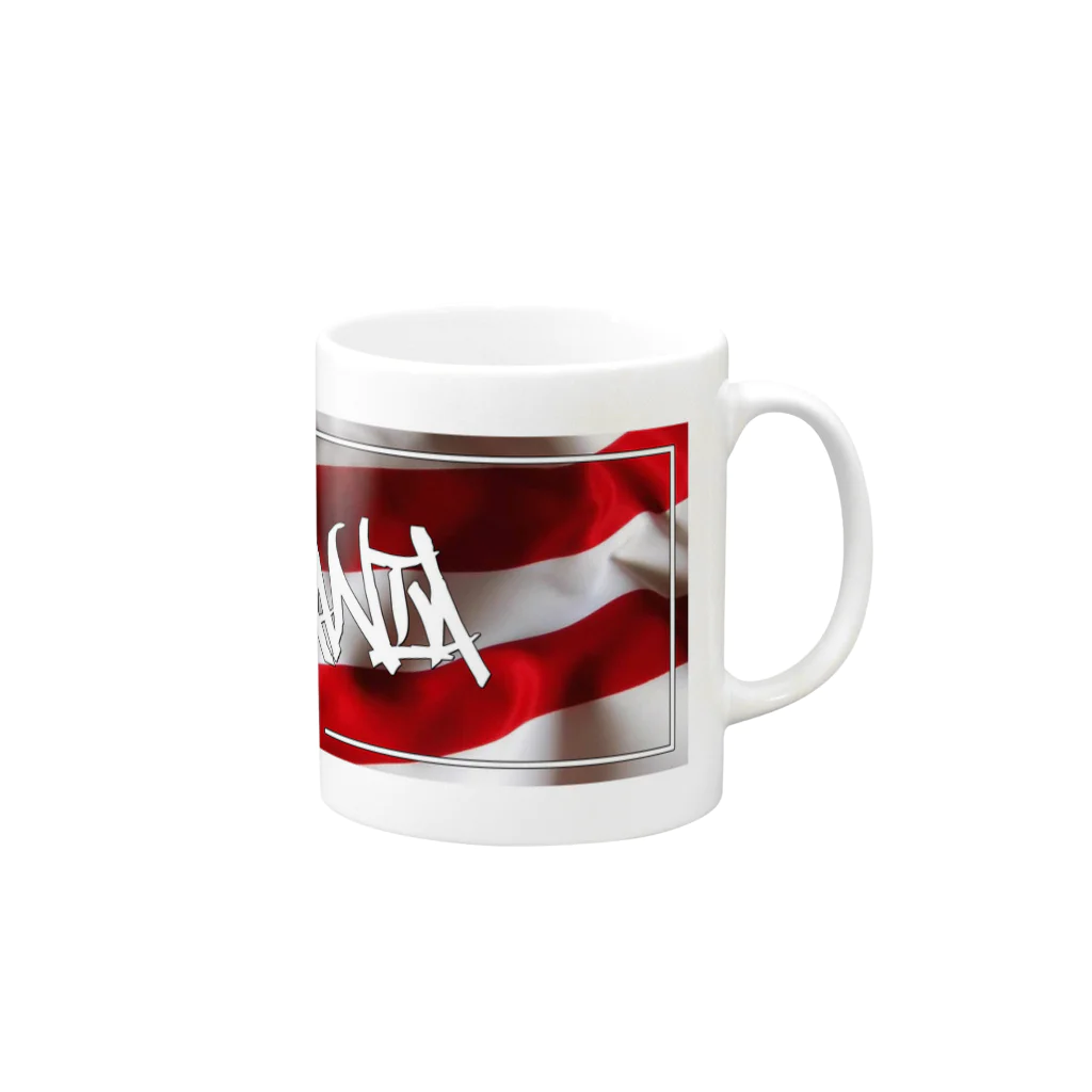 TFuckの外国かぶれ Mug :right side of the handle