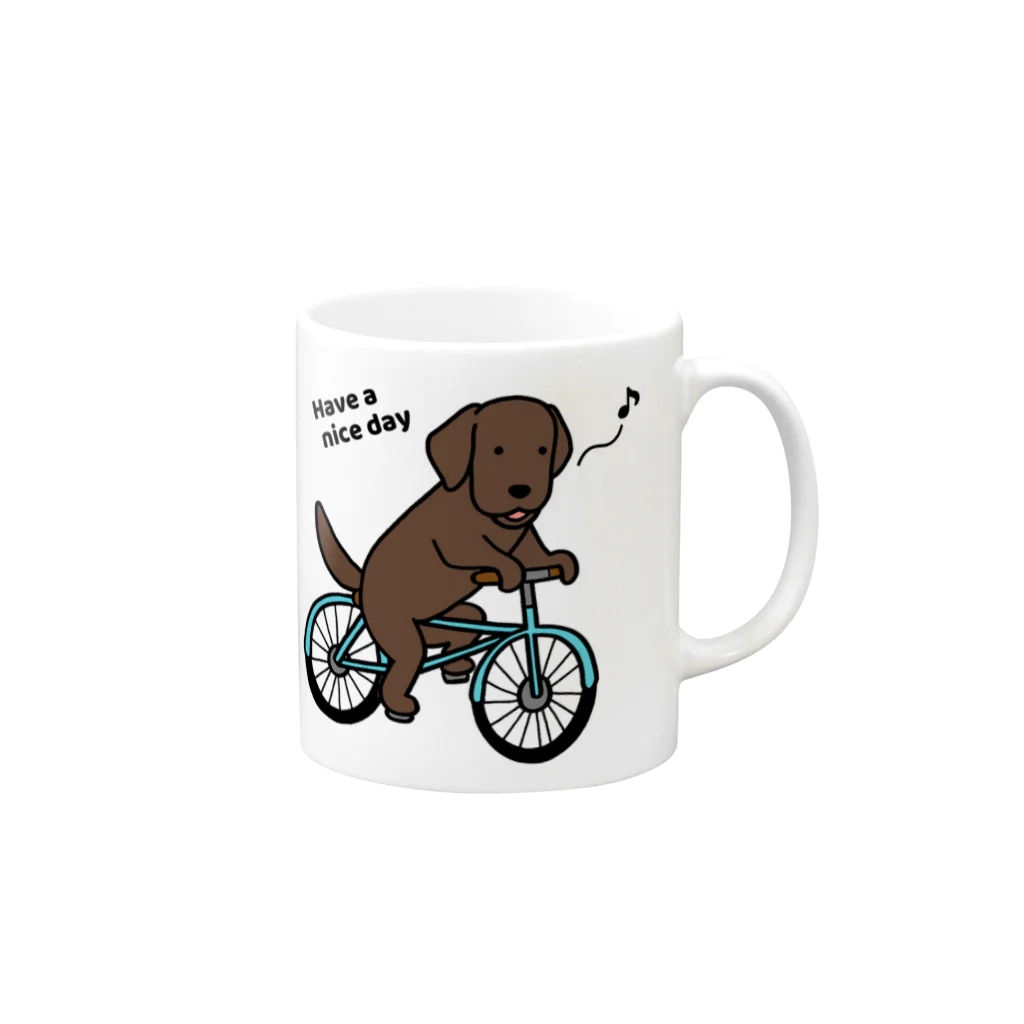 efrinmanのbicycleラブ チョコ Mug :right side of the handle