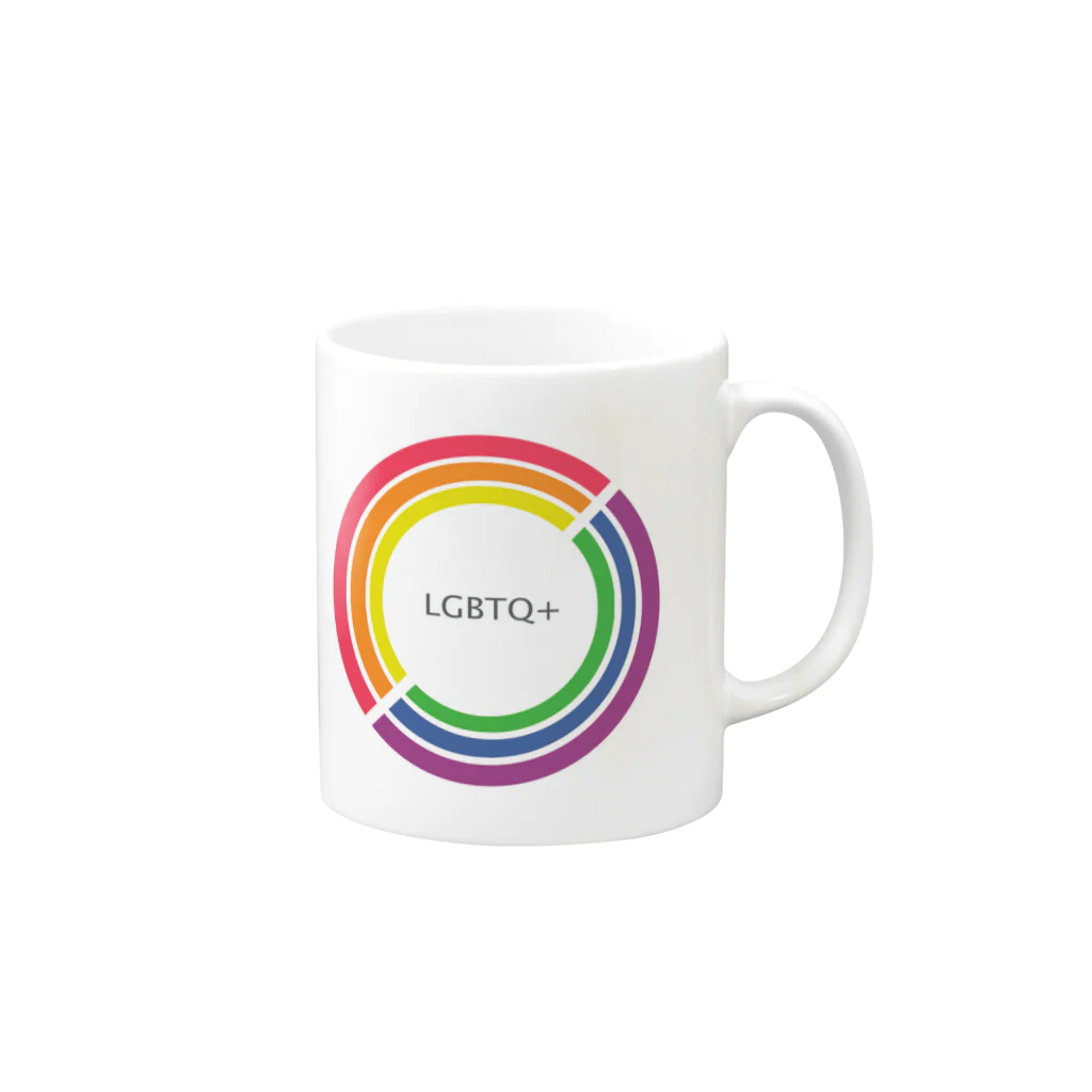 あめ商店のLGBTシンボルグッズ Mug :right side of the handle