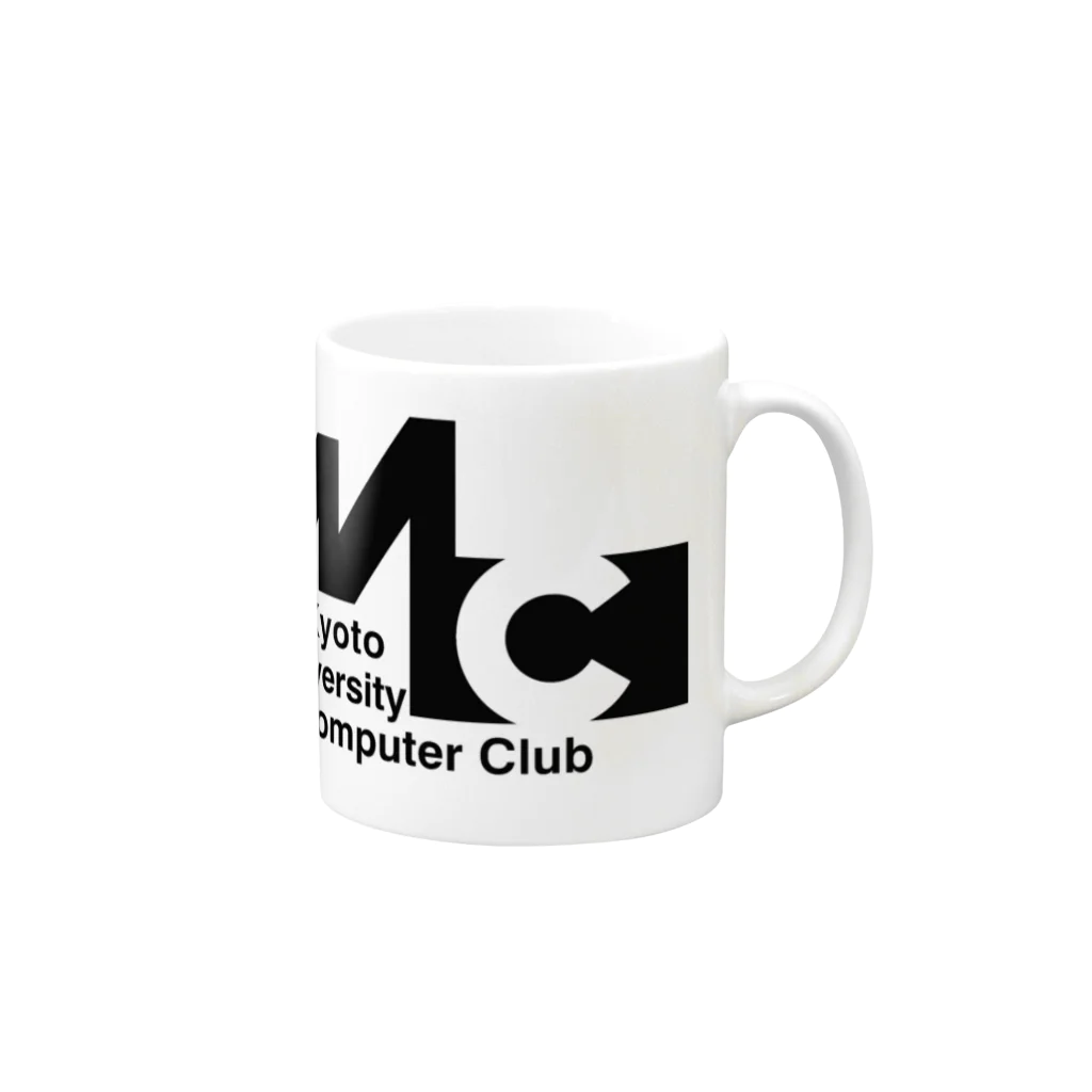 辛子明太子のKMC 京大マイコンクラブ(黒ロゴ) Mug :right side of the handle