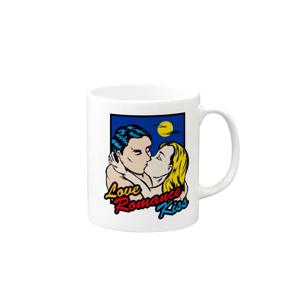 提供 tshopのラブ　ロマンス　キス Mug :right side of the handle