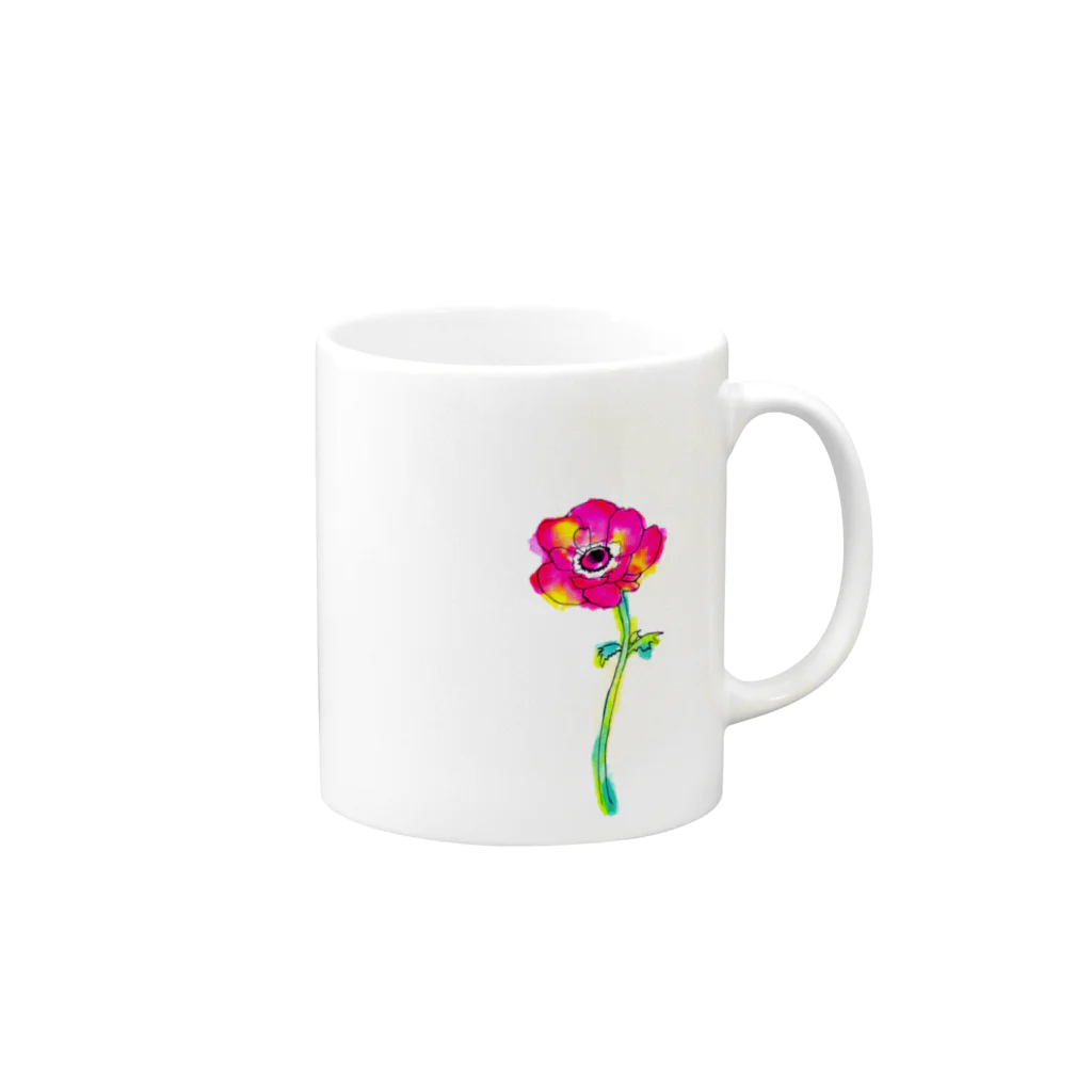 ピピピシスターズのanemone Mug :right side of the handle