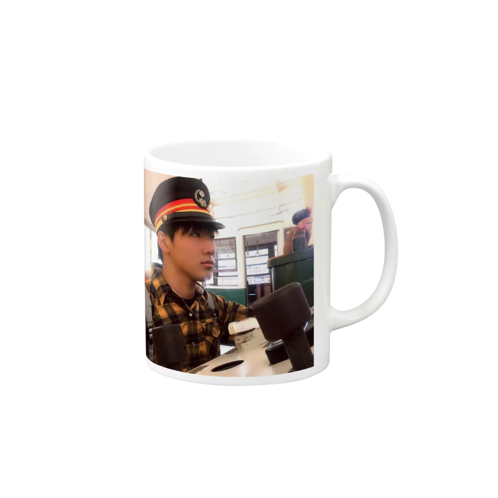 HAT-TOGのおとしょーTシャツ Mug :right side of the handle