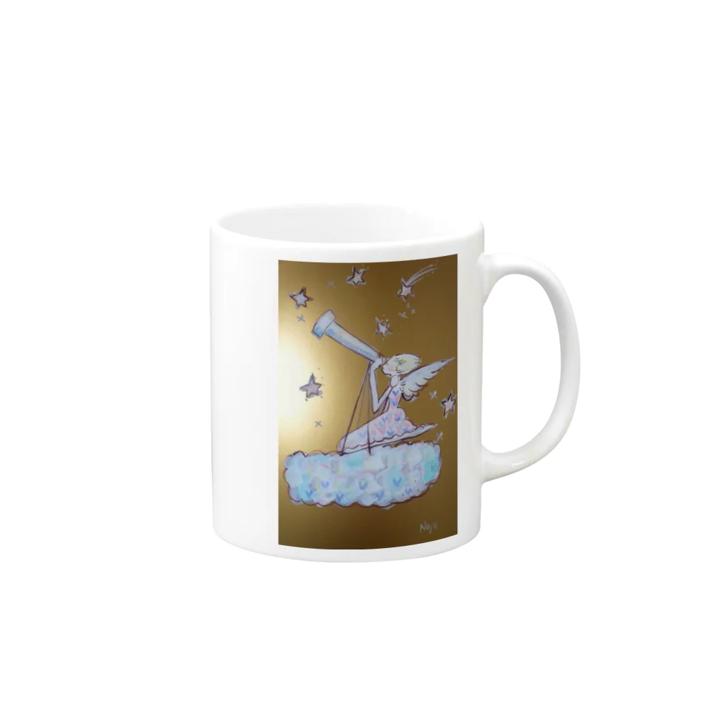 Nojuさんのアジュレイの森の星を探して Mug :right side of the handle