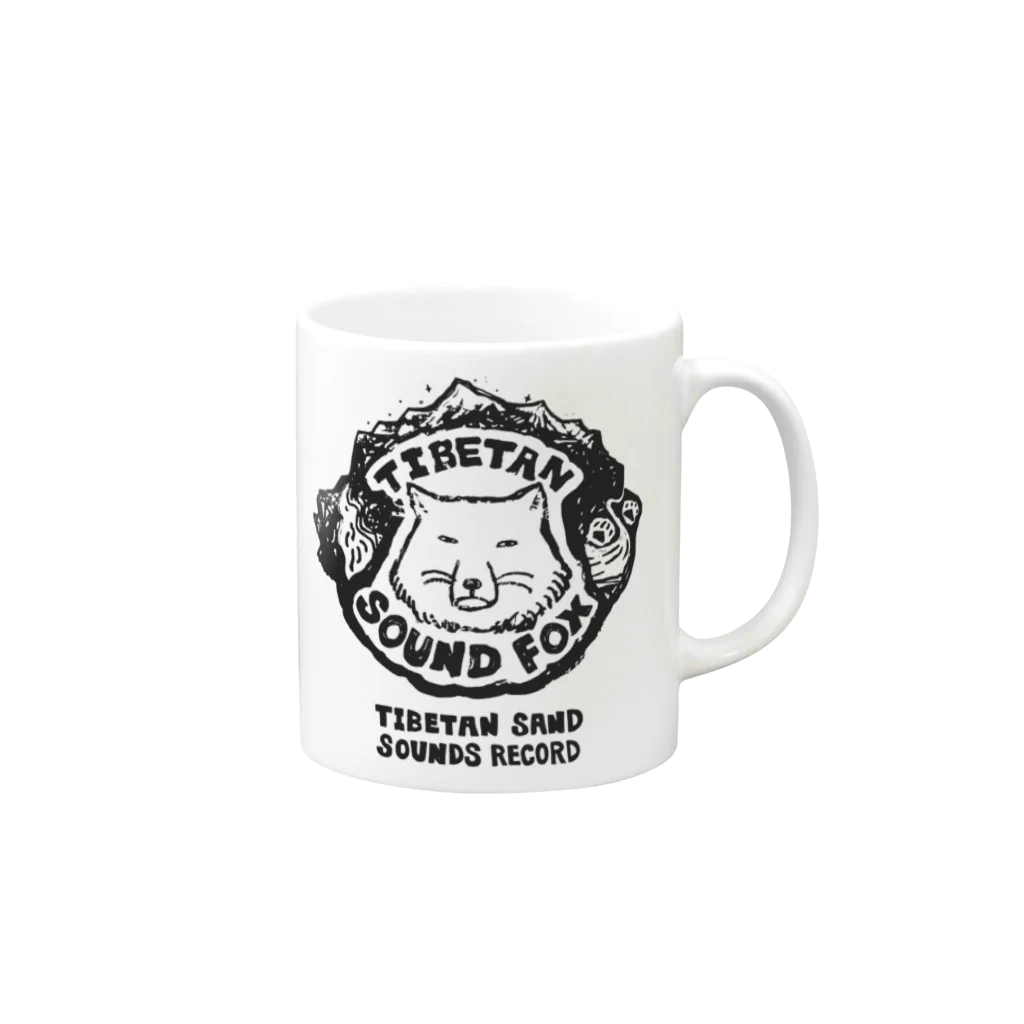 ムクのチベタン サンド サウンズ・レコード Mug :right side of the handle