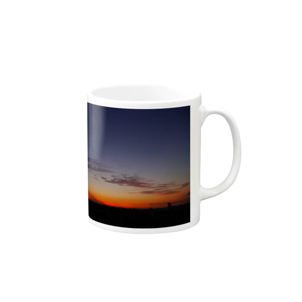 negiの夕焼け Mug :right side of the handle