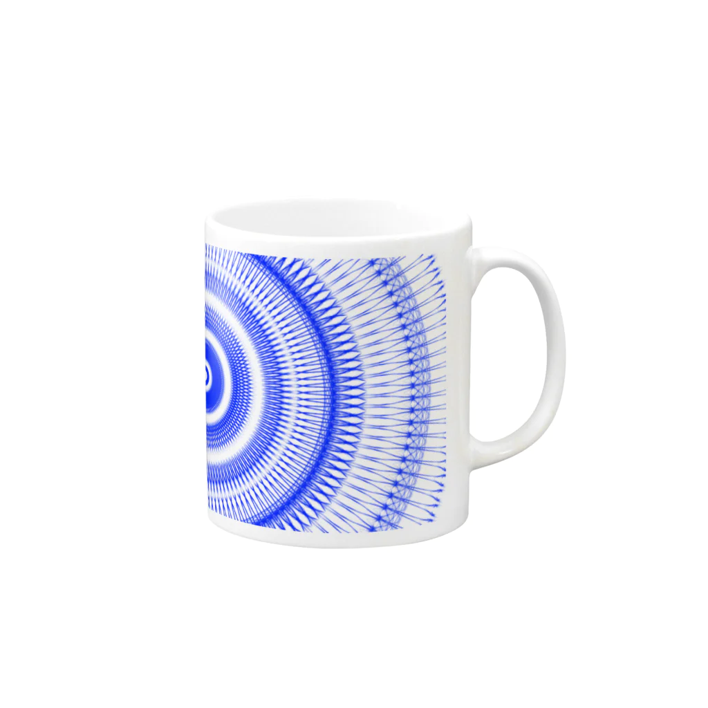 ミラくまの江戸切子風 Mug :right side of the handle