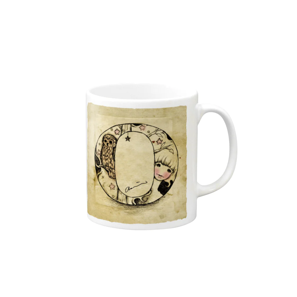 kaeruruのO Mug :right side of the handle