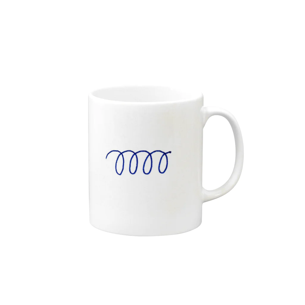 tackyのくるくる Mug :right side of the handle