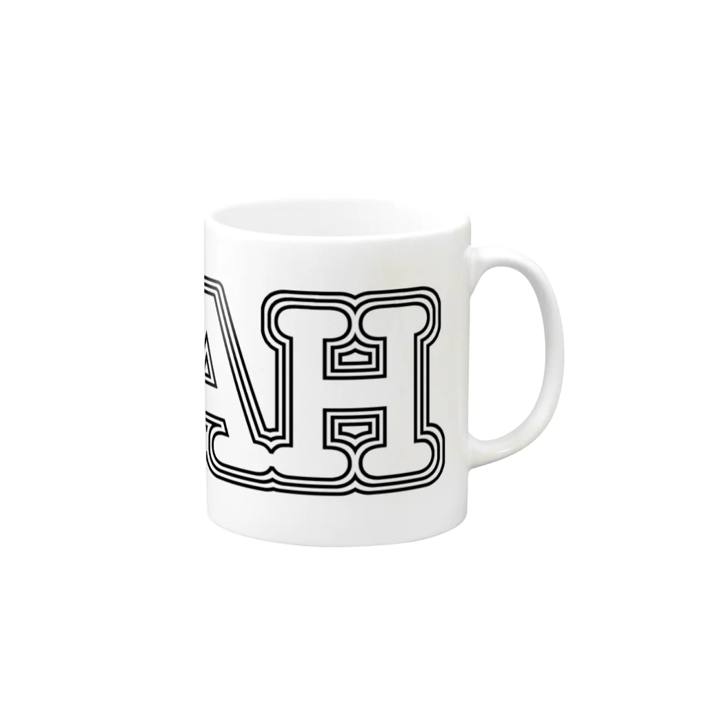 でんや　SUZURI店のnyah-b Mug :right side of the handle