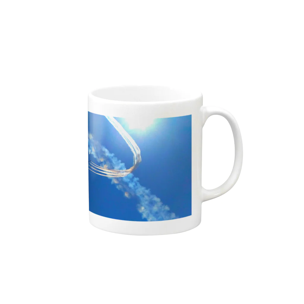 空のブルーインパルス Mug :right side of the handle