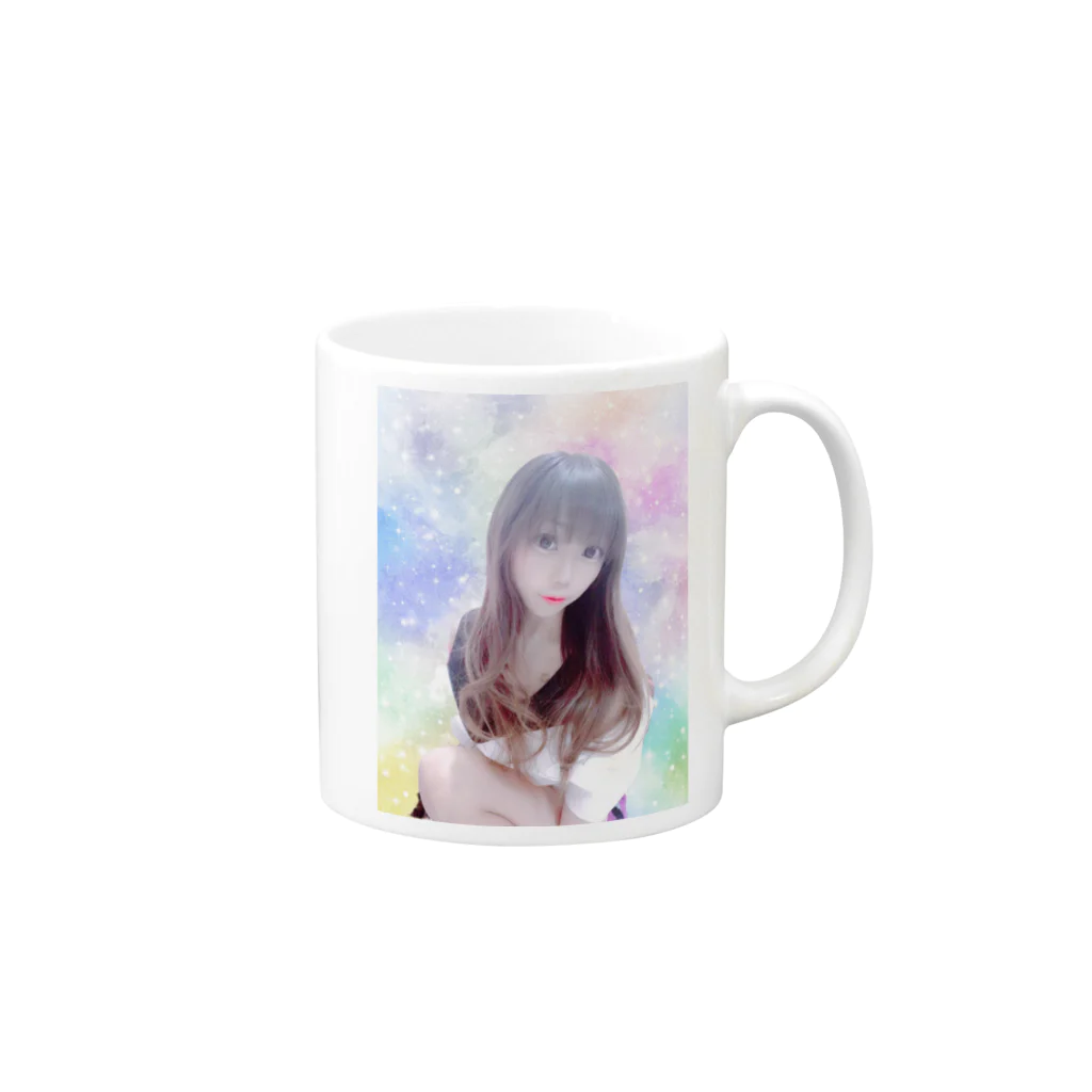 💜まりん💜のまりんグッズ Mug :right side of the handle