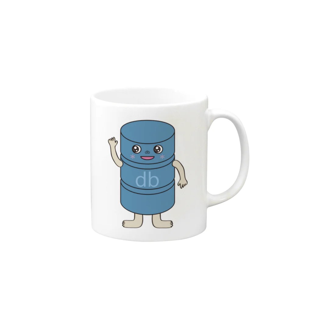 siliconのデビくん Mug :right side of the handle