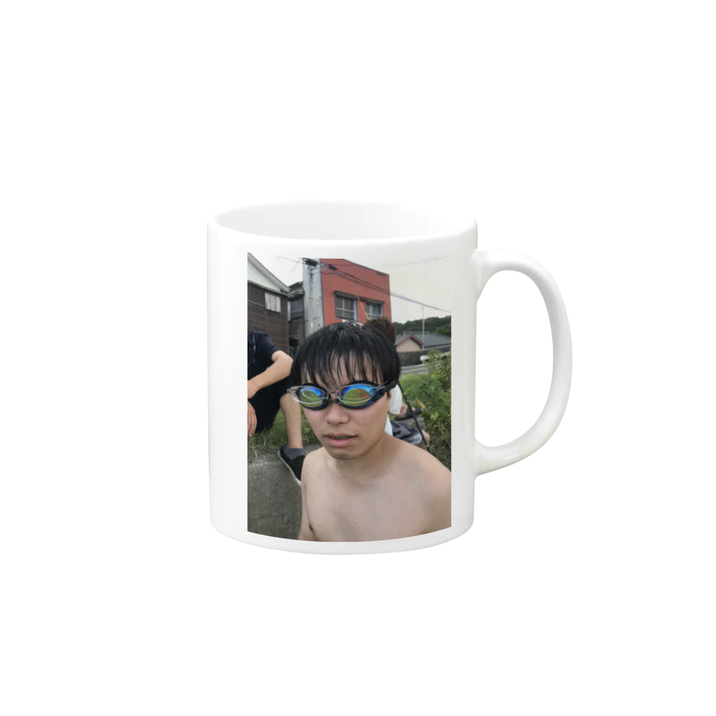 TAKABONのレインボードンキー西山 Mug :right side of the handle