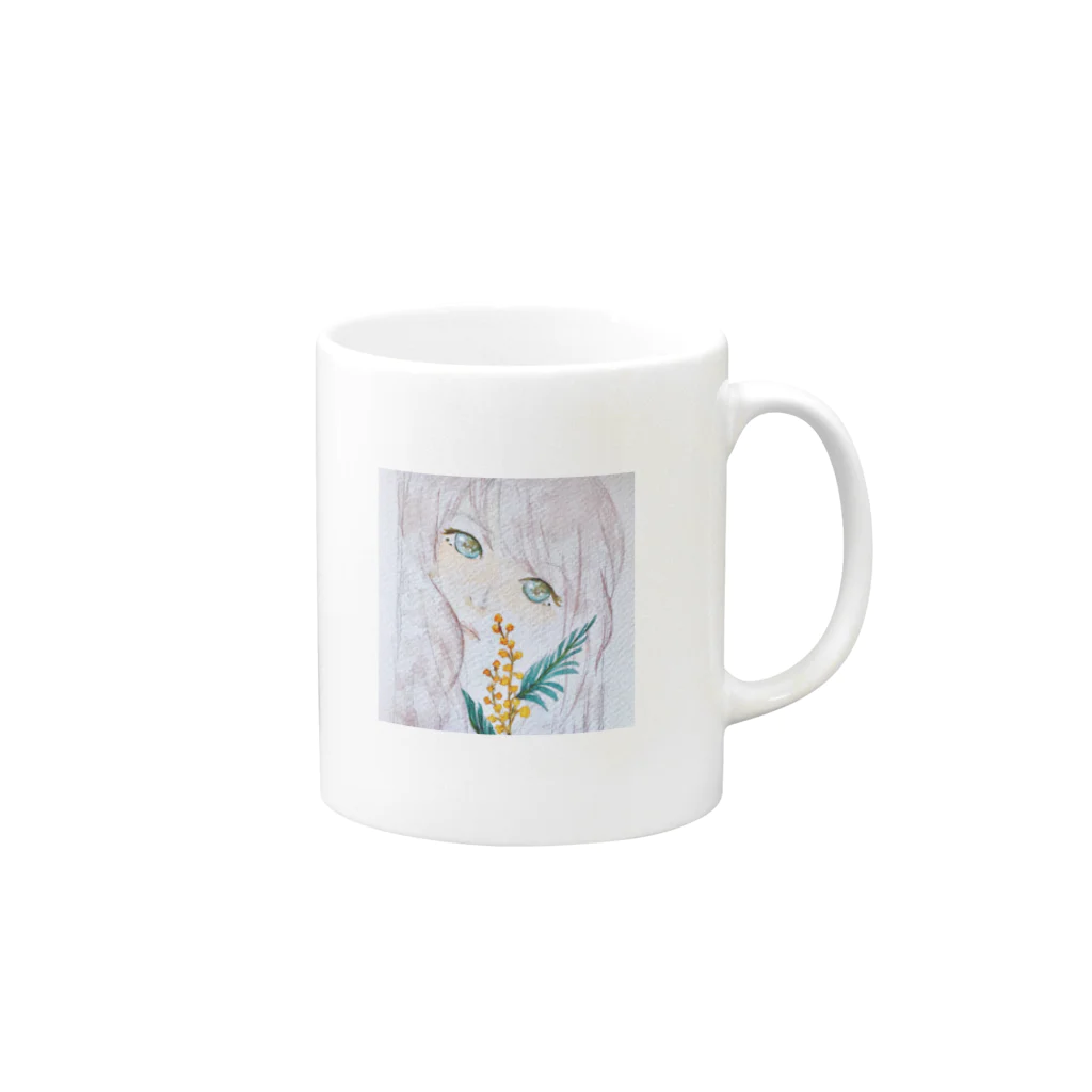 KURUの花に聴け Mug :right side of the handle