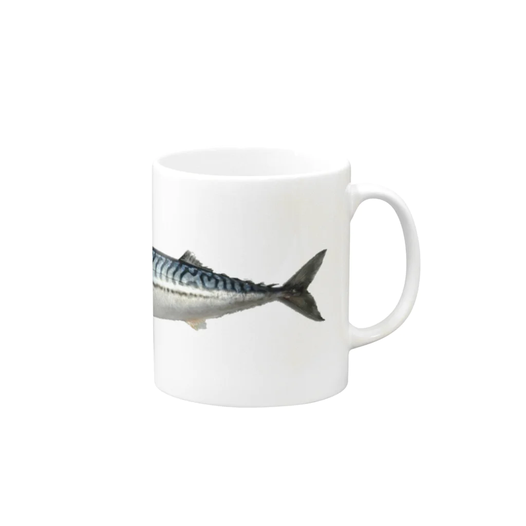 AAAstarsの鯖（さば） Mug :right side of the handle