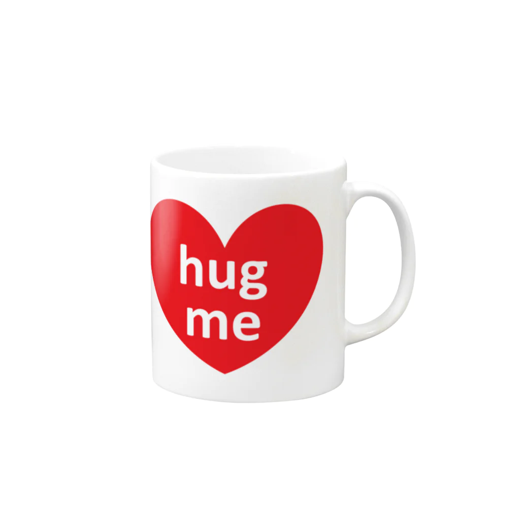 Lenのhug me❤ Mug :right side of the handle