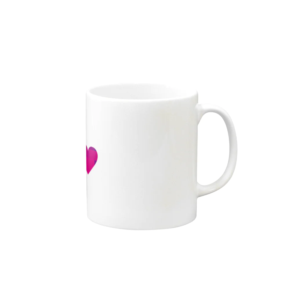 おかしなめがねのheart Mug :right side of the handle