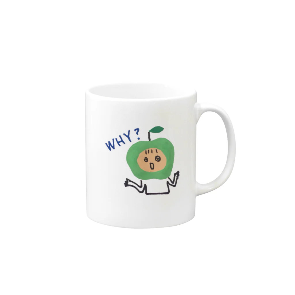 ＩＺＵＵＺＩのみどりんごくん Mug :right side of the handle