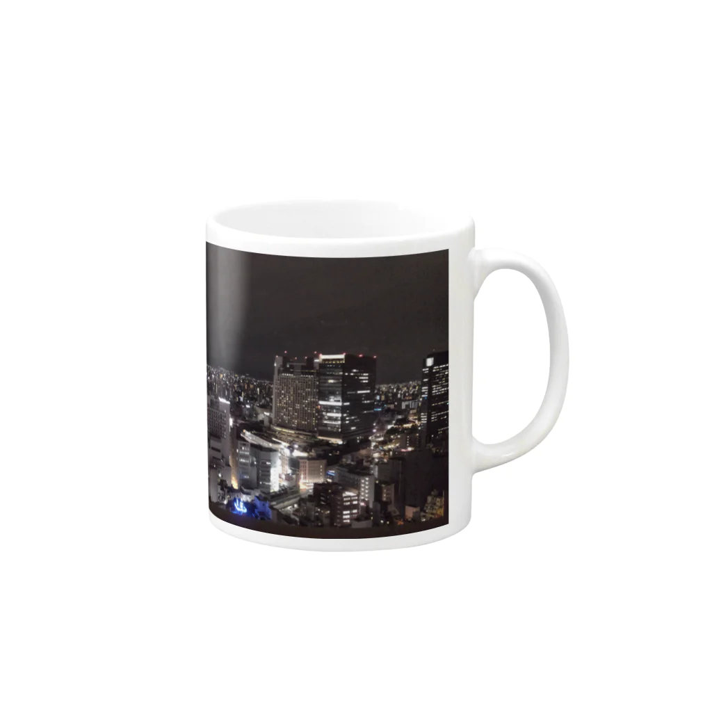 Horizonの都会の夜景 Mug :right side of the handle