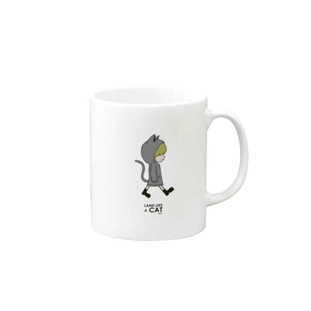 lovebitのIt's My Life / Girl:Land Like a Cat Mug :right side of the handle