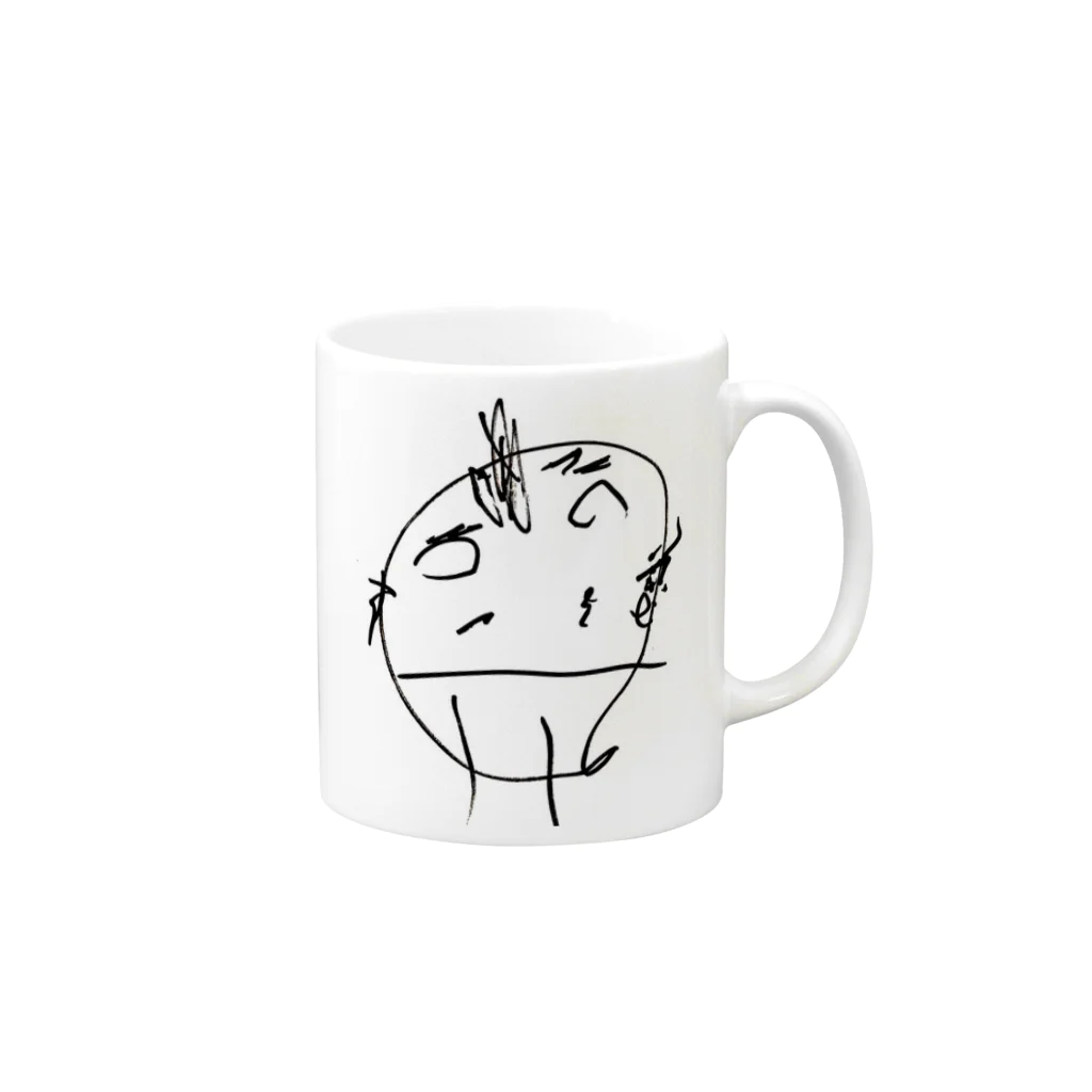 アニマルシェのふーちゃんのとーさん Mug :right side of the handle