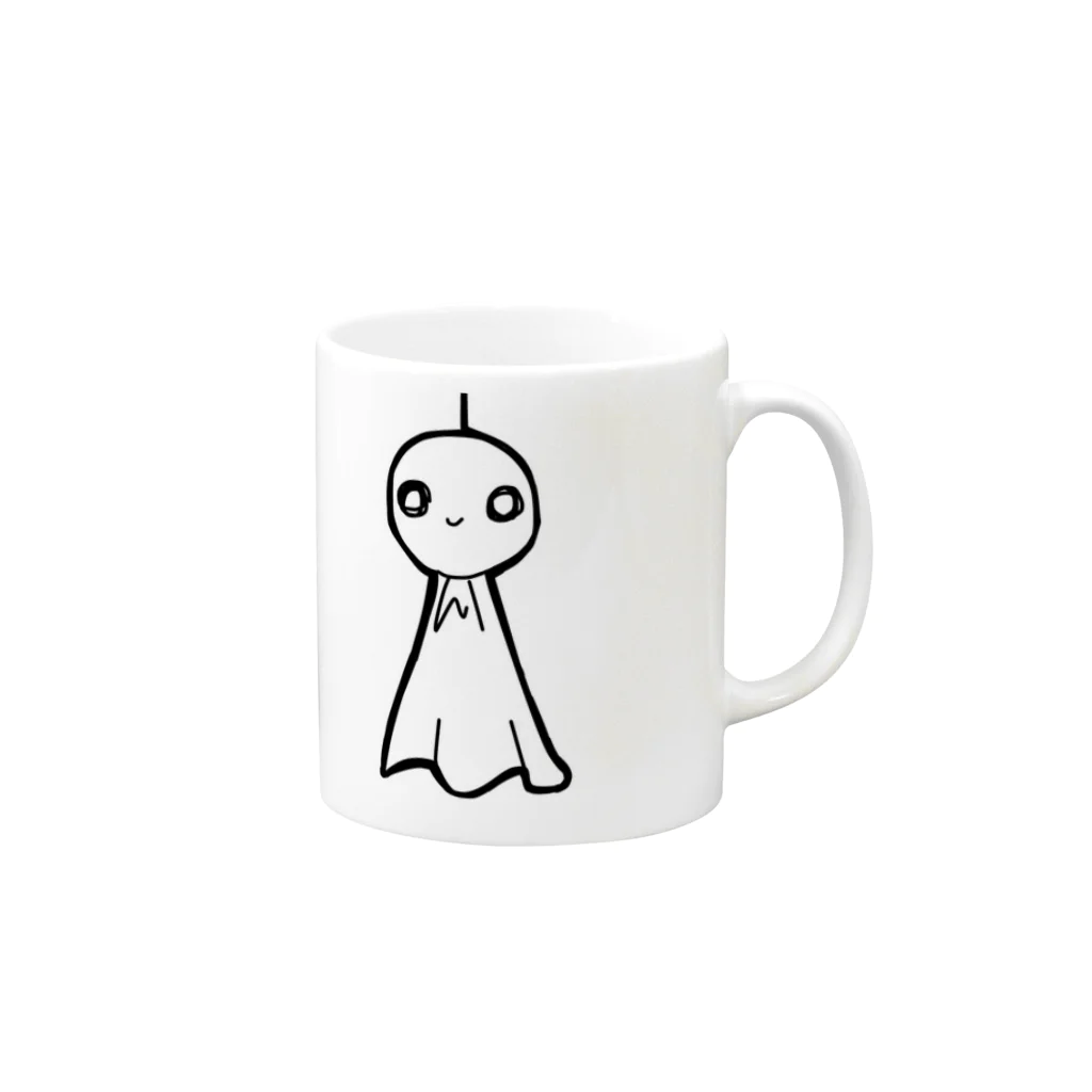 Kunaccoのてるてる Mug :right side of the handle