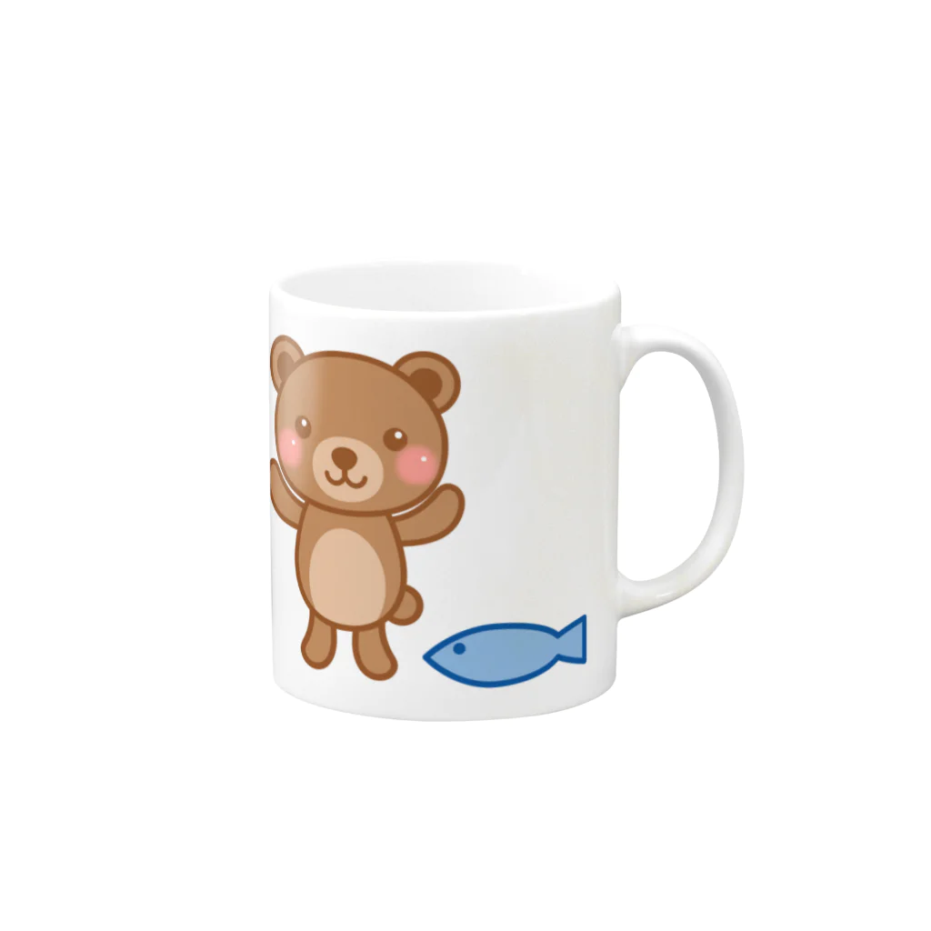 ゆっくまー(YouTube AokiCH)グッズ販売のゆっくまーグッズ Mug :right side of the handle